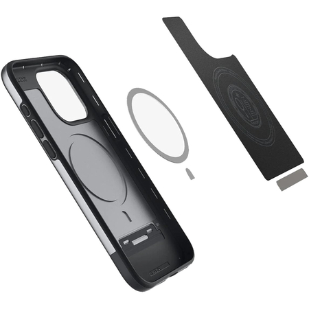 Чехол для iPhone 15 Pro Spigen Style Armor MagSafe, classic silver, изображение 7