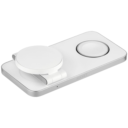 Беспроводное зарядное устройство Rocket Premium Magic 3in1 23W White, Цвет: White / Белый, изображение 9