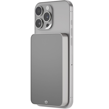 Внешний аккумулятор VLP Diamond Energy MagSafe 10000mAh Natural Titanium, Цвет: Grey / Серый, изображение 5