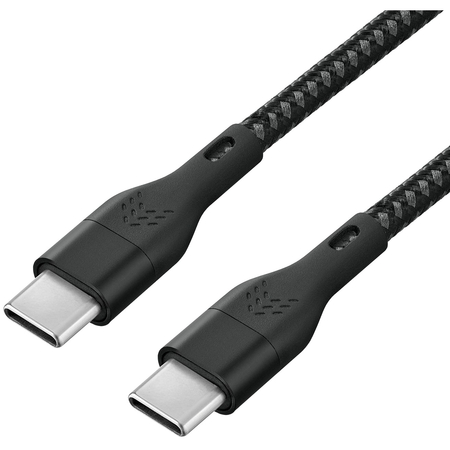 Кабель Rocket Premium Urban Nylon Braid USB C - USB C 1m Black, изображение 2