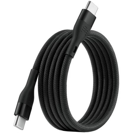 Кабель Rocket Premium Urban Mag Nylon Braid USB C - USB C 1m Black, изображение 4