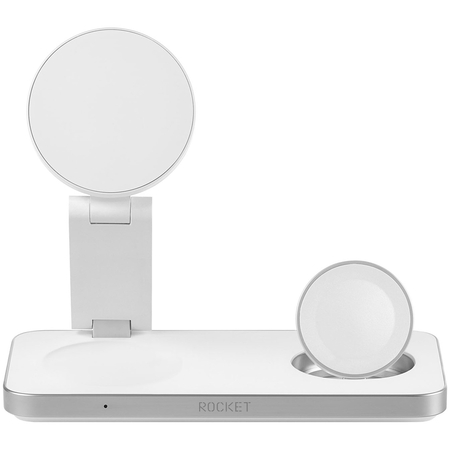 Беспроводное зарядное устройство Rocket Premium Magic 3in1 23W White, Цвет: White / Белый, изображение 2