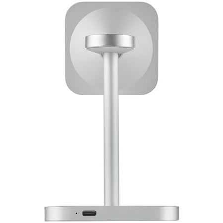 Беспроводное зарядное устройство uBear Evoke Apple Watch Edition 3in1 Qi2 Silver, Цвет: Silver / Серебристый, изображение 5