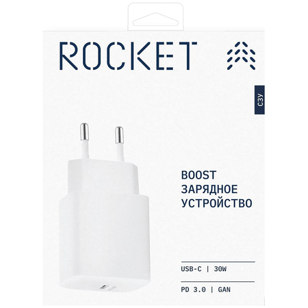 Сетевое зарядное устройство ROCKET Boost 30W White, изображение 6