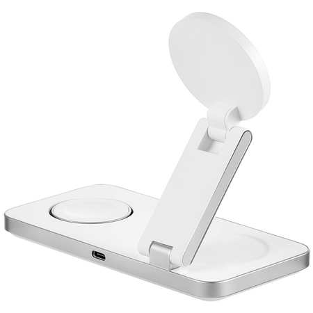 Беспроводное зарядное устройство Rocket Premium Magic 3in1 23W White, Цвет: White / Белый, изображение 6