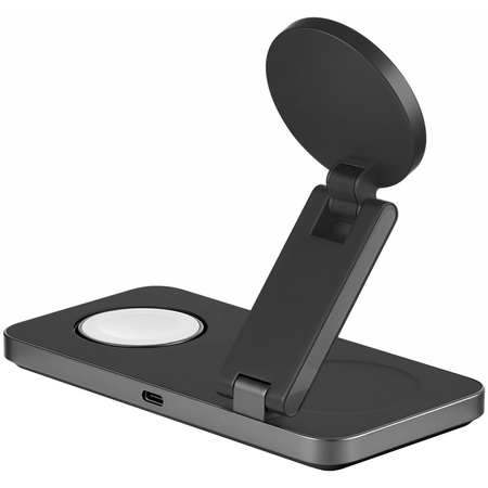 Беспроводное зарядное устройство Rocket Premium Magic 3in1 23W Black, Цвет: Black / Черный, изображение 6