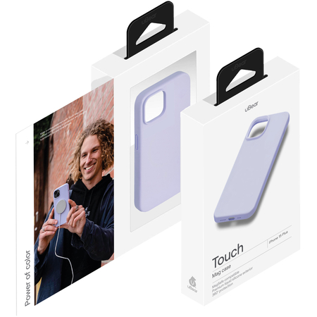 Чехол для iPhone 15 Plus uBear Touch Mag Case MagSafe Lavender, изображение 5
