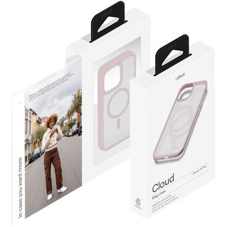 Чехол для iPhone 15 Plus uBear Cloud Mag Case Pink, изображение 4