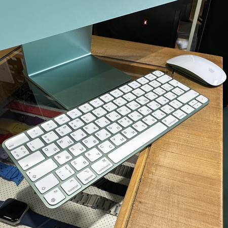 iMac 24" Green m1 8gb 256gb Идеальное БУ, изображение 3