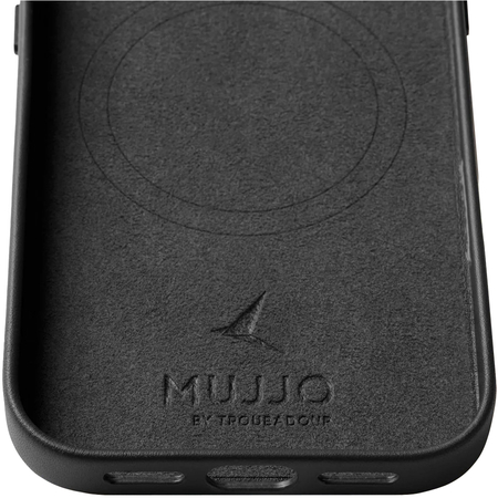 Чехол для iPhone 17 Mujjo Full Leather Case Black, изображение 5