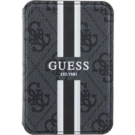 Картхолдер Guess Wallet Cardslot MagSafe PU 4G Stripes Black