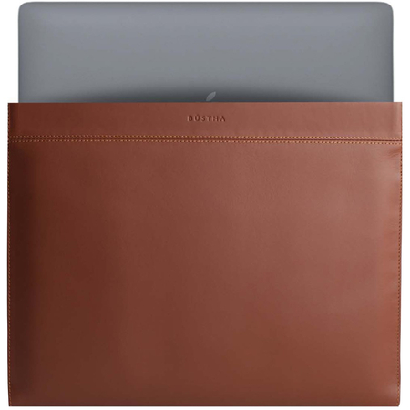 Чехол для Macbook Air/Pro 13" (18/22) Bustha Compact Sleeve Leather Saddle, изображение 3