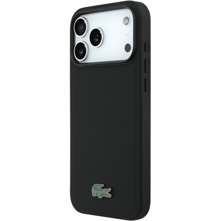 Чехол для iPhone 17 Pro Max CG Mobile Lacoste PVC Metal Lacquer logo MagSafe Hard Black, изображение 4