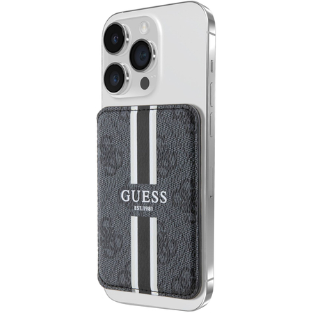 Картхолдер Guess Wallet Cardslot MagSafe PU 4G Stripes Black, изображение 4