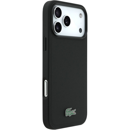 Чехол для iPhone 17 Pro Max CG Mobile Lacoste PVC Metal Lacquer logo MagSafe Hard Black, изображение 3