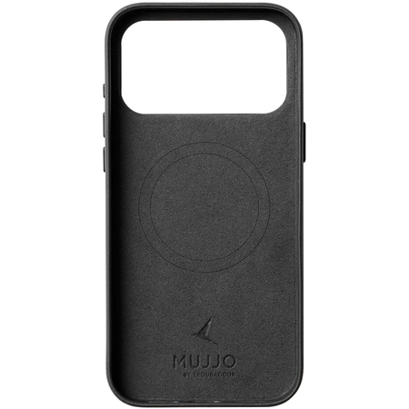 Чехол для iPhone 17 Pro Max Mujjo Full Leather Case Black, изображение 2