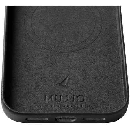 Чехол для iPhone 17 Pro Max Mujjo Full Leather Case Black, изображение 5