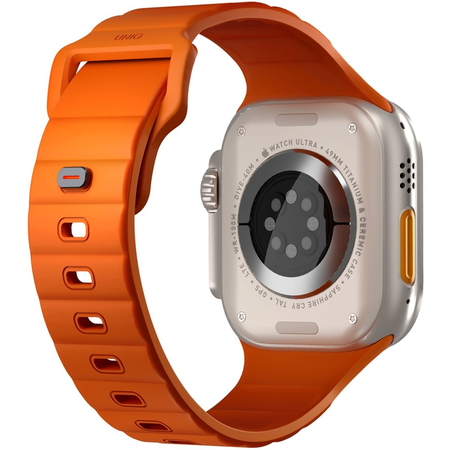 Ремешок для Apple Watch 49/46/45/44 mm Uniq STRIDE FKM Rubber Volt Orange, изображение 3