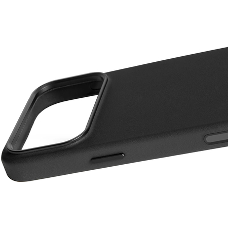 Чехол для iPhone 17 Pro Max Mujjo Full Leather Case Black, изображение 6