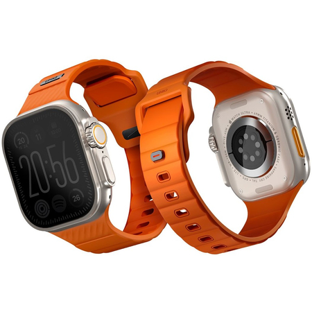 Ремешок для Apple Watch 49/46/45/44 mm Uniq STRIDE FKM Rubber Volt Orange, изображение 4