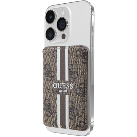 Картхолдер Guess Wallet Cardslot MagSafe PU 4G Stripes Brown, изображение 4