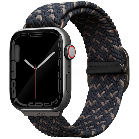 Ремешок для Apple Watch 46/45/44 mm Uniq ASPEN DE strap Braided Obsidian blue