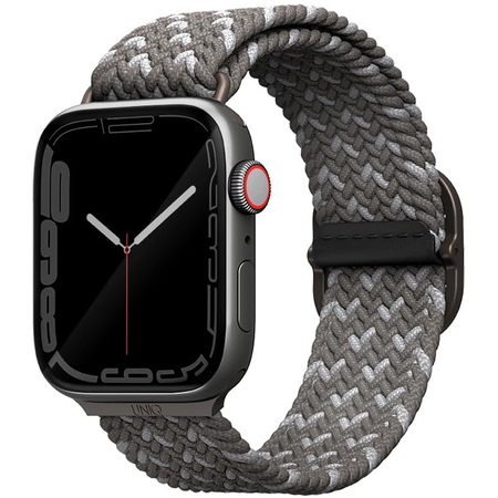 Ремешок для Apple Watch 46/45/44 mm Uniq ASPEN DE strap Braided Pebble Grey