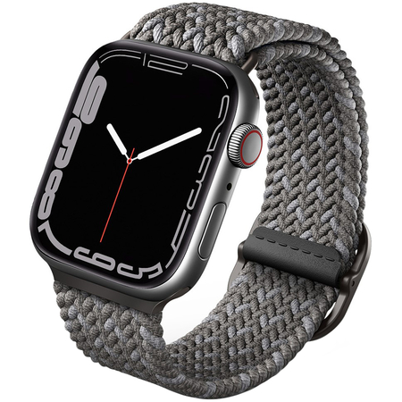 Ремешок для Apple Watch 46/45/44 mm Uniq ASPEN DE strap Braided Pebble Grey, изображение 2