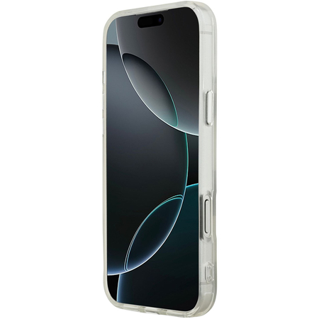 Чехол для iPhone 17 Pro Max CG Mobile DKNY IML Electroplated Hearts Metal camera Hard MagSafe White, изображение 4