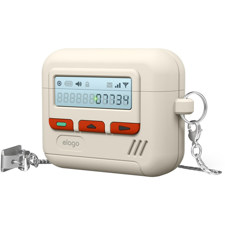 Чехол для наушников AirPods 4 Elago Unique Pager Hang case Classic White