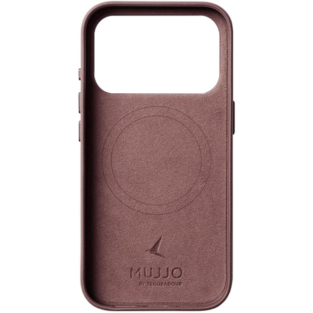 Чехол для iPhone 17 Pro Mujjo Full Leather Case Bronze red, изображение 2