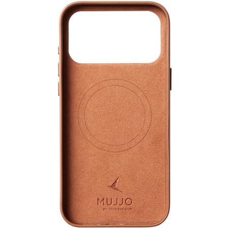 Чехол для iPhone 17 Pro Max Mujjo Full Leather Case Tan, изображение 2