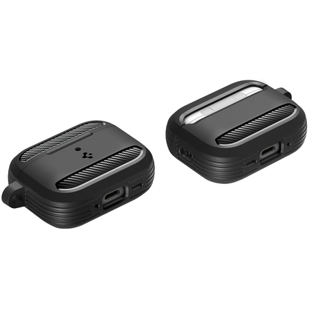 Чехол для наушников AirPods Pro 3 Spigen Rugged Armor Matte Black, изображение 12