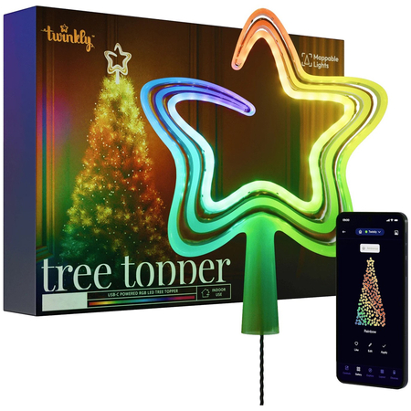 Звезда на елку Twinkly Tree Topper 74 LED (TWTT074SPP-GUSB) (без блока питания)