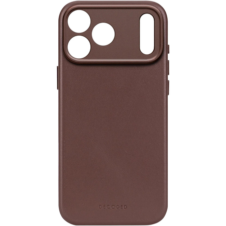 Чехол для iPhone 17 Pro Decoded Leather Back Сover Chocolate Brown, изображение 2