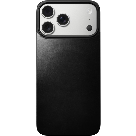 Накладка для iPhone 17 Pro Max Nomad Magnetic Leather Back (Horween) Black, изображение 2