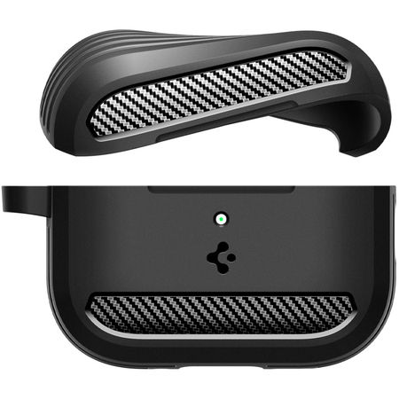 Чехол для наушников AirPods Pro 3 Spigen Rugged Armor Matte Black, изображение 4