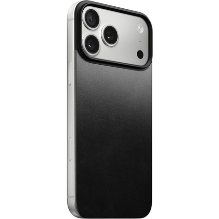 Накладка для iPhone 17 Pro Max Nomad Magnetic Leather Back (Horween) Black, изображение 4