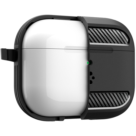 Чехол для наушников AirPods Pro 3 Spigen Rugged Armor Matte Black, изображение 9
