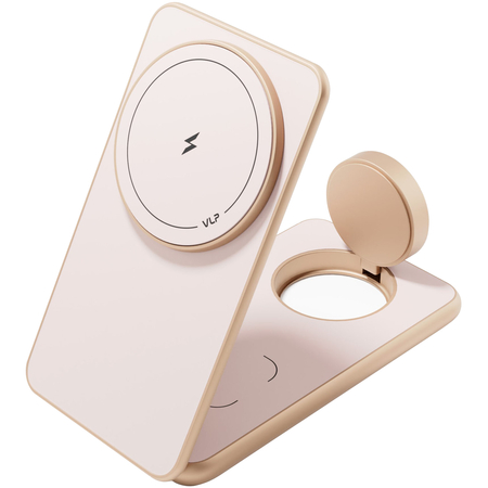 Беспроводное зарядное устройство VLP Alum Power Pro для Apple Desert Titanium, Цвет: Desert Titanium / Пустынный титан, изображение 2