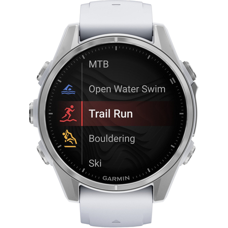 Garmin Fenix 8 43mm Amoled Silver with Whitestone Silicone, Цвет: Silver / Серебристый, изображение 3