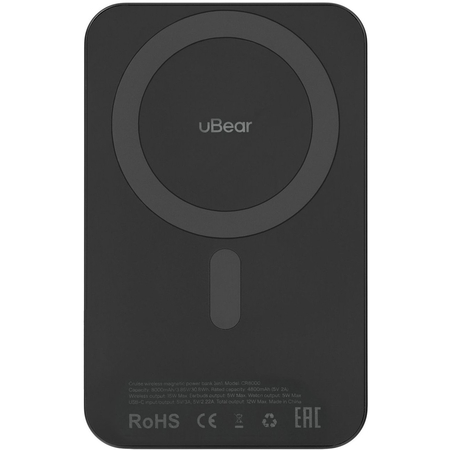 Внешний аккумулятор uBear Cruise 3in1 8000mAh 15W Black, Цвет: Black / Черный, изображение 5