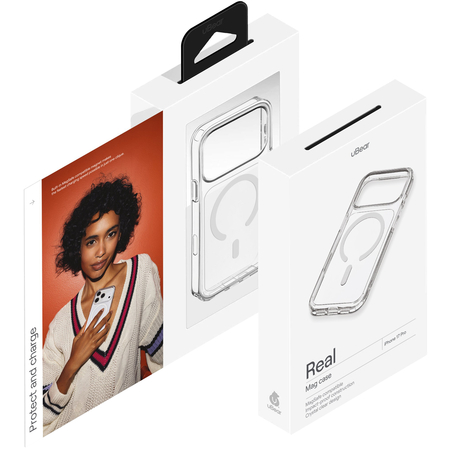 Чехол для iPhone 17 Pro uBear Real Mag Case MagSafe Clear, изображение 5