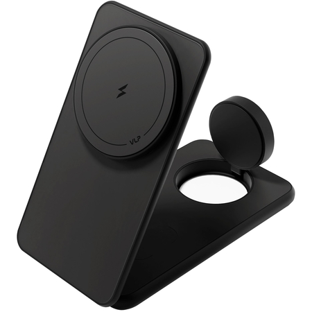 Беспроводное зарядное устройство VLP Alum Power Pro для Apple Black Titanium, Цвет: Black / Черный, изображение 2