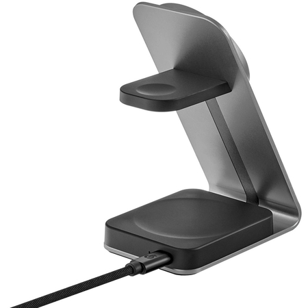 Беспроводное зарядное устройство uBear Level Ultra Apple Watch Edition 3 in 1 Grey, Цвет: Grey / Серый, изображение 4