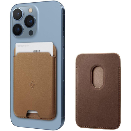 Картхолдер Spigen Valentinus MagSafe Universal Magnetic Card Holder Brown, изображение 5