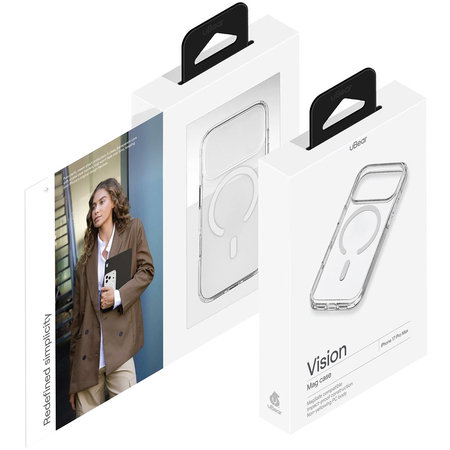Чехол для iPhone 17 Pro Max uBear Vision Mag Case Clear, изображение 5