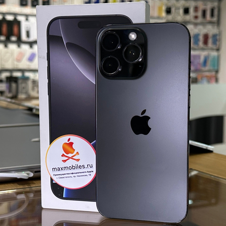 iPhone 16 Pro Max 1Tb Black Titanium Идеальное БУ, изображение 5