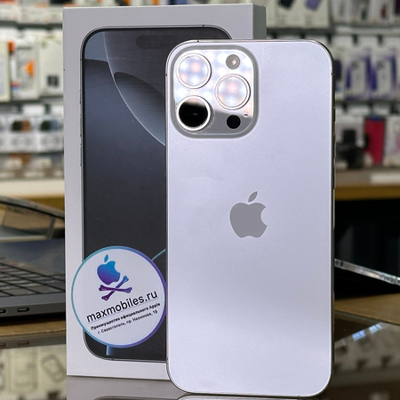 iPhone 16 Pro Max 1TB White Titanium Идеальное БУ, изображение 3