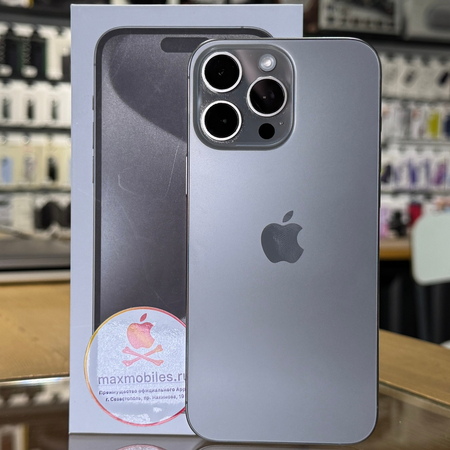 iPhone 16 Pro Max 512Gb Natural Titanium Идеальное БУ, изображение 3
